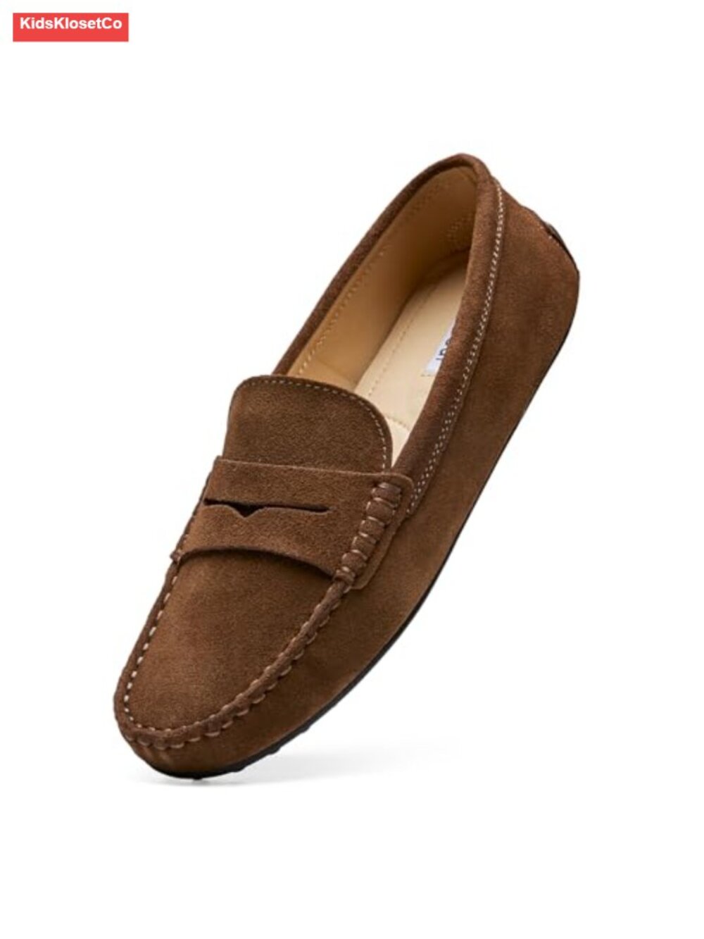 Suede Penny Loafers Slip-On Driving Shoes Women's Classic Comfort